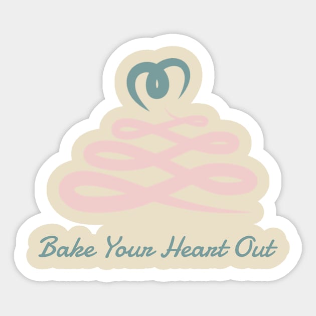 Bake Your Heart Out Sticker by Craft and Crumbles